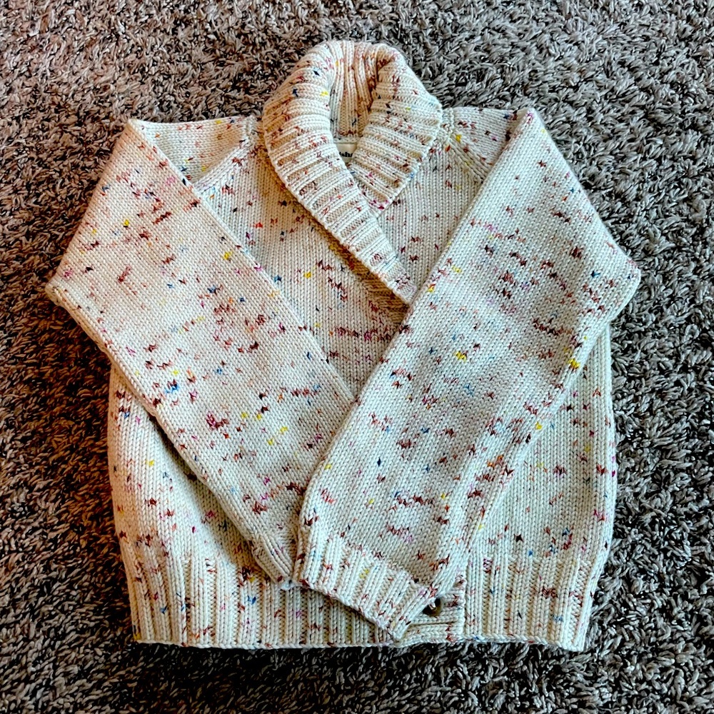 Misha and puff saltwater cardigan - wool / kids 6/7